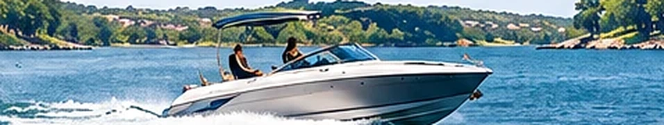 Motorboat on Lake LBJ