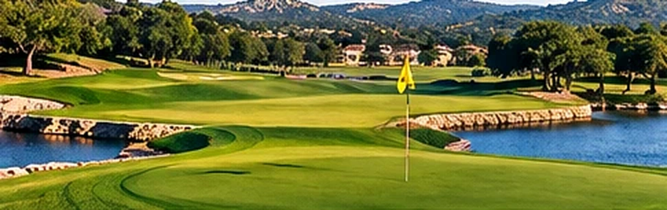 Golf course in a green Texas Hill Country setting